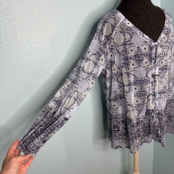 INC Internation Concepts Plus Size 1X Sheer Blouse - Picture 6 of 11